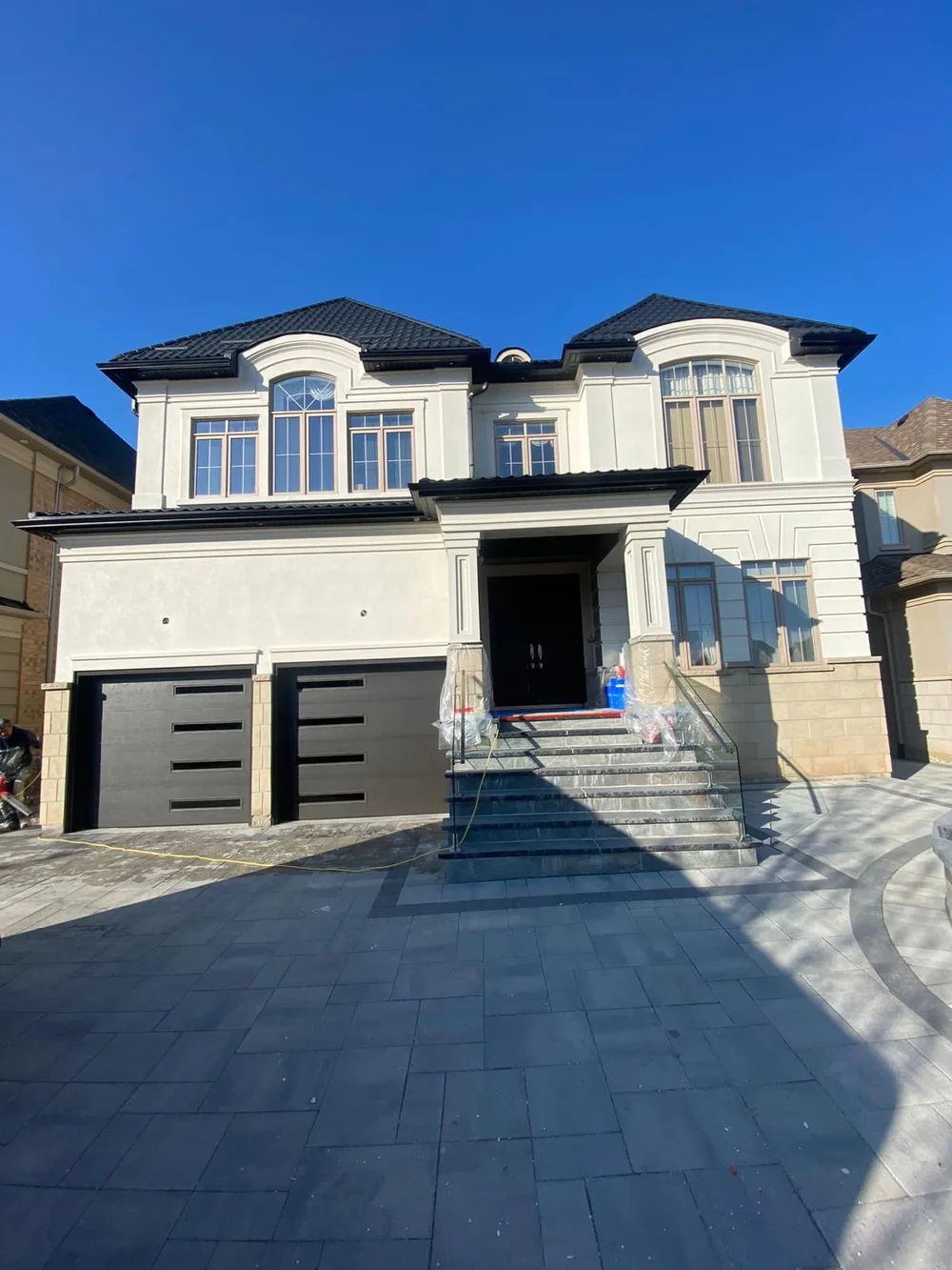 house with stucco